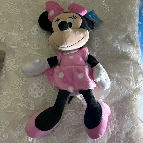 🎀 Disney Minnie Mouse Plush Doll 21.5” Pink Polka Dot Dress – New w/ Tags 🎄 - Picture 4 of 7